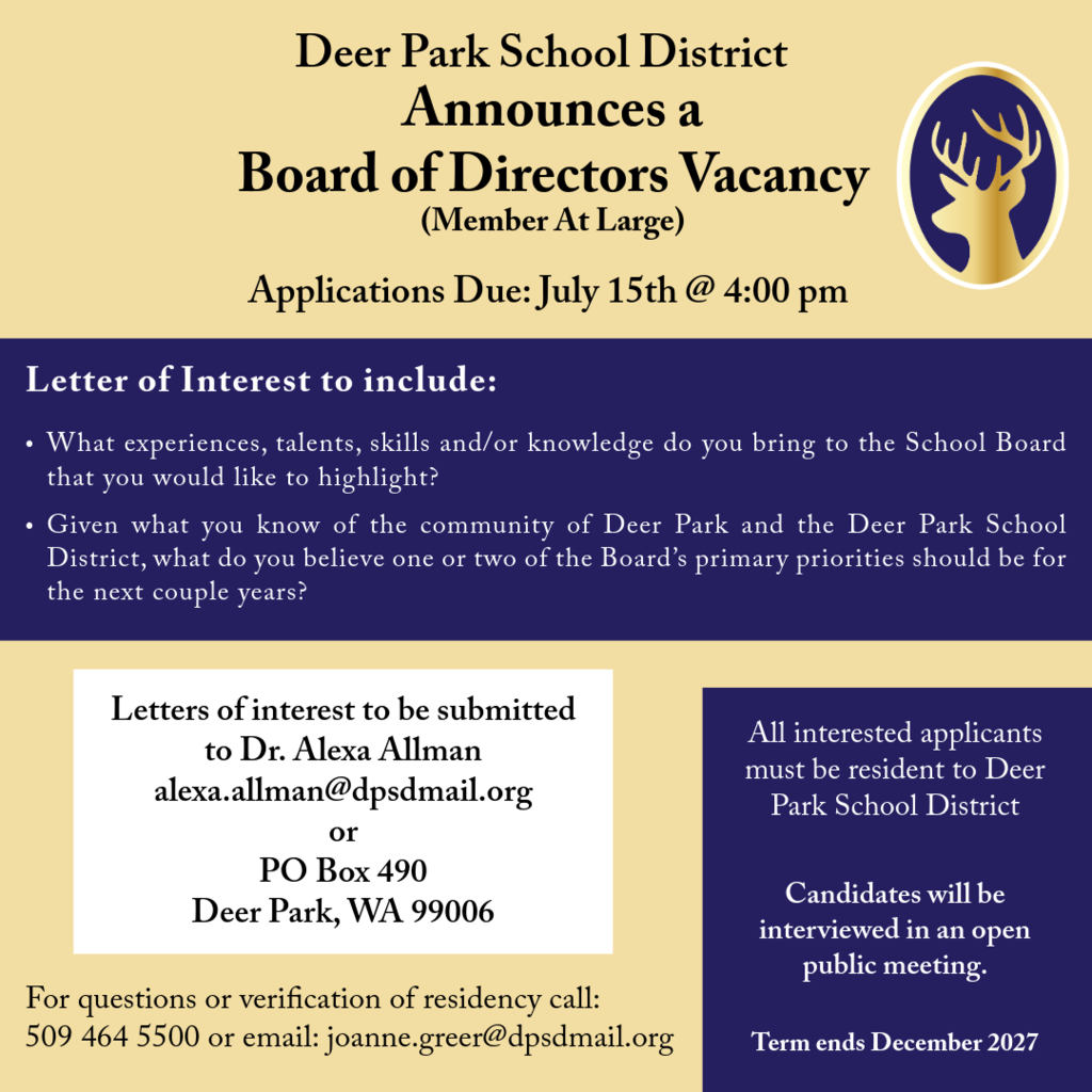 School Board Announcement