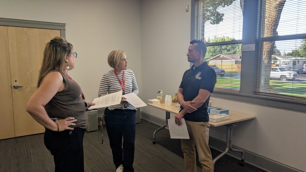 Staff meeting together to plan the 26-27 school year
