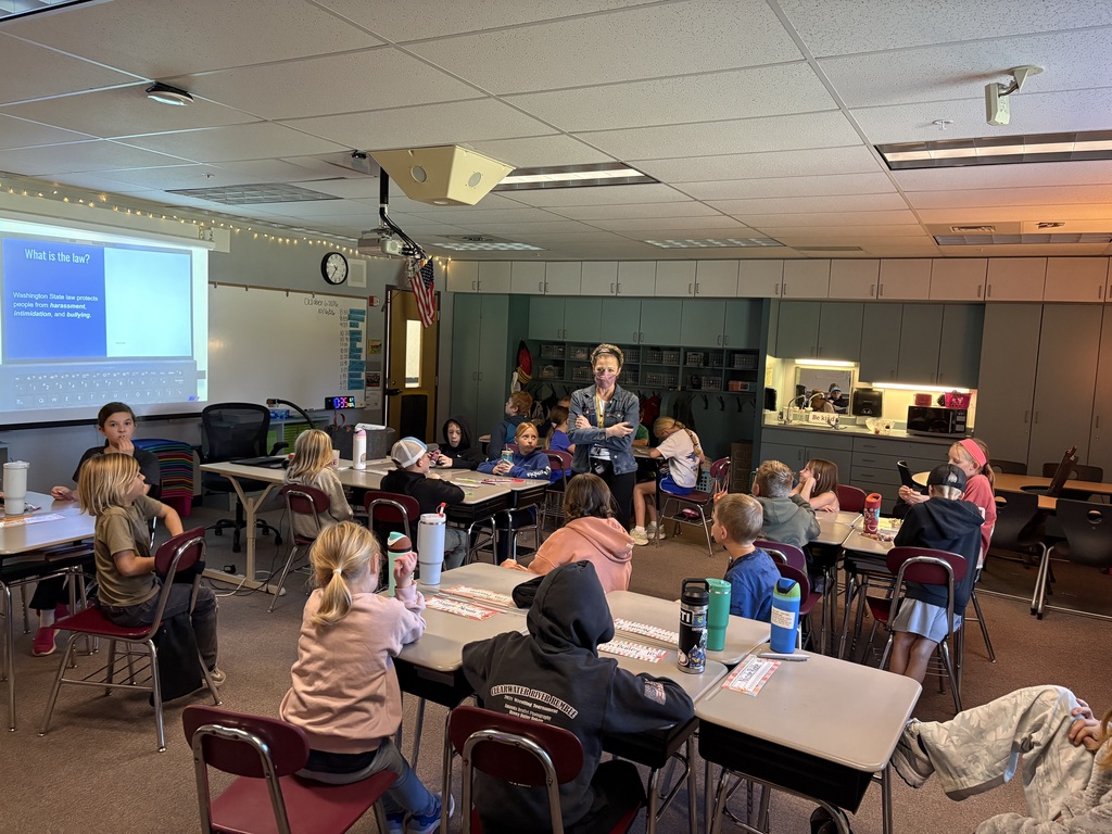 Kids learning about bullying prevention.