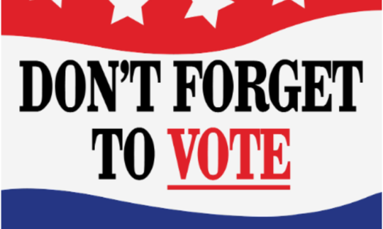 Don't forget to vote before November 3rd