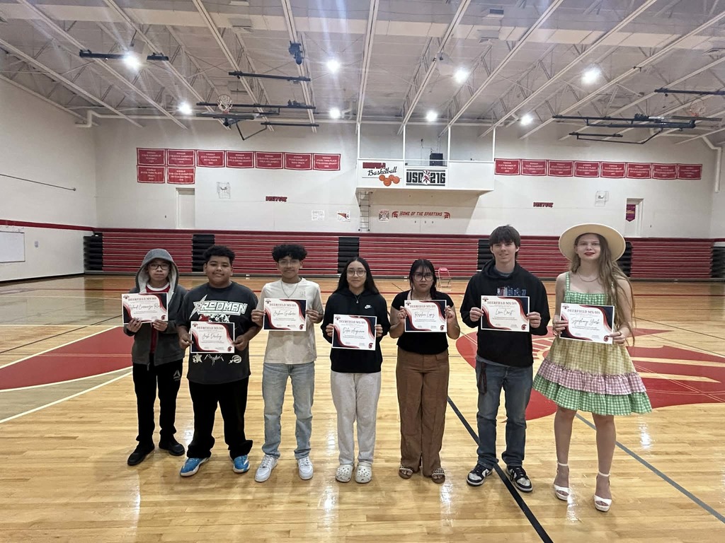 MS and HS students with certificates in gym