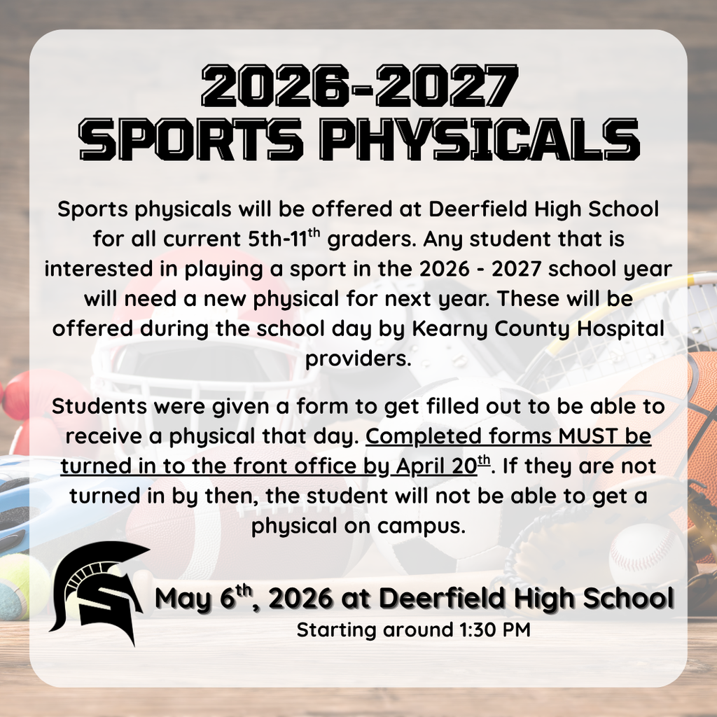 2026 Sports Physicals Information