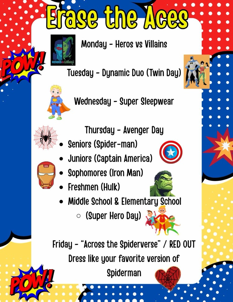 Homecoming Spirit Week Themes