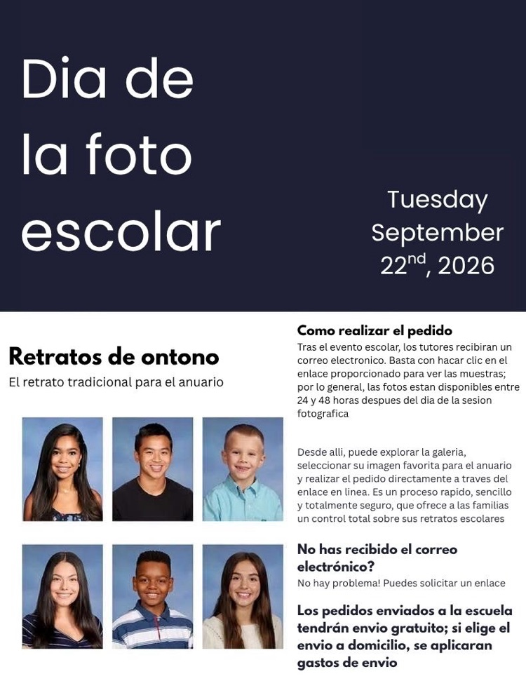 2026 Fall Picture Day Spanish