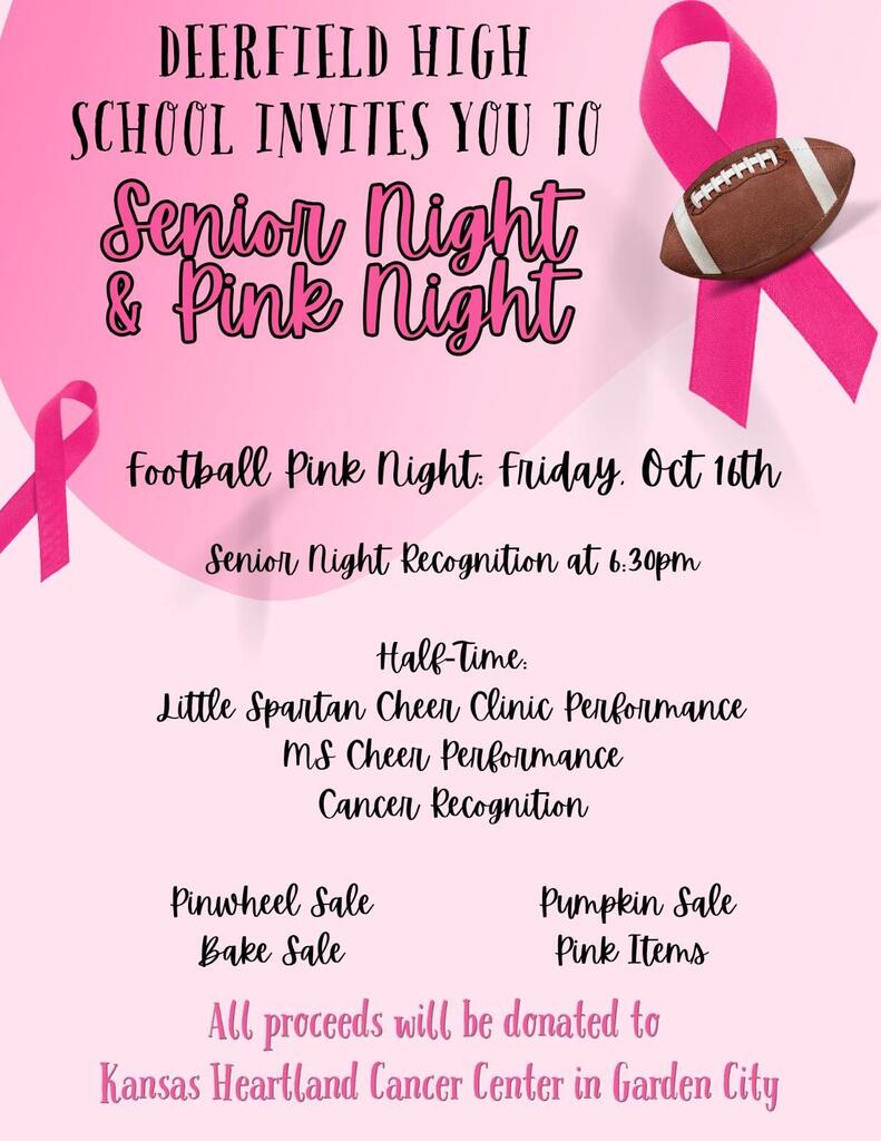 10.16.2026 Pink Night/Senior Night Football Game