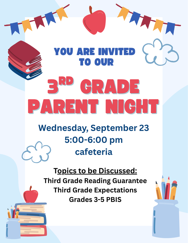 3rd Grade Parent Information Night