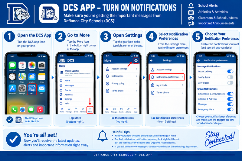 DCS APP - NOTIFICATIONS