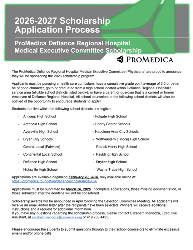 Promedica scholarship 