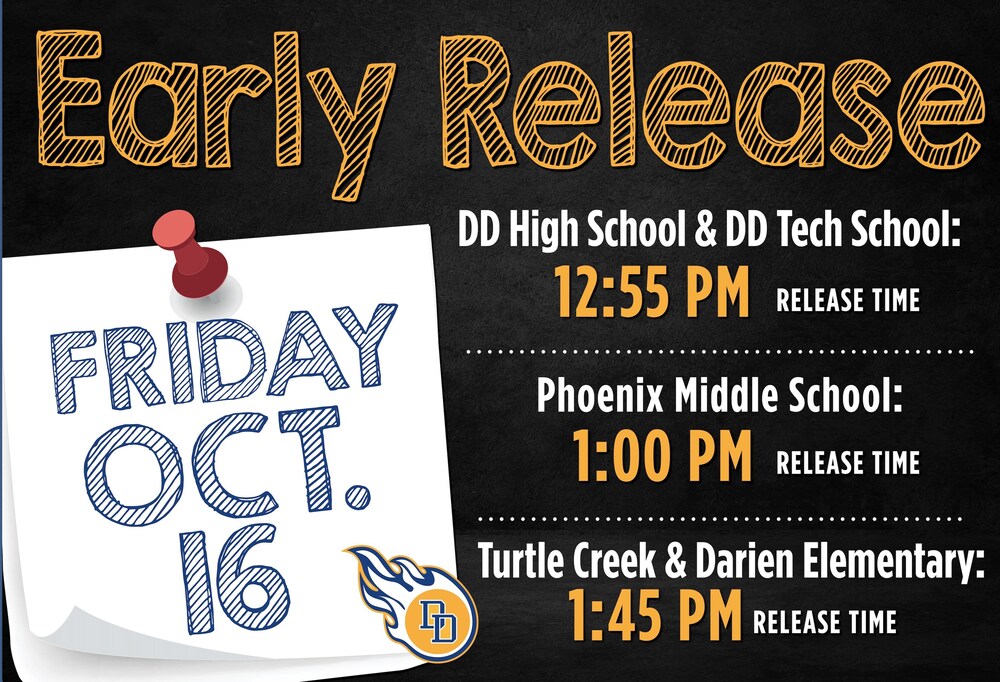 early release on oct. 16 for the homecoming events.