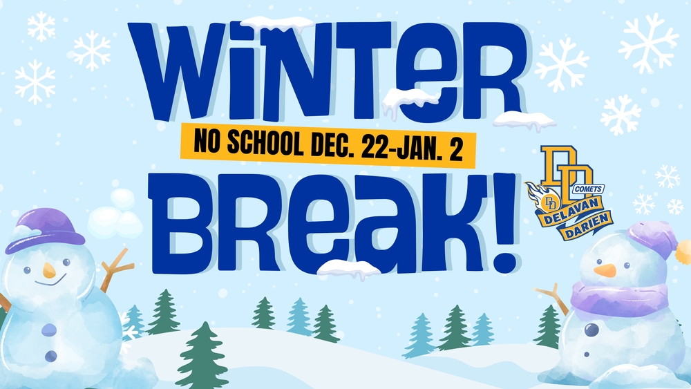 Winter Break No School Dec. 22-Jan. 2