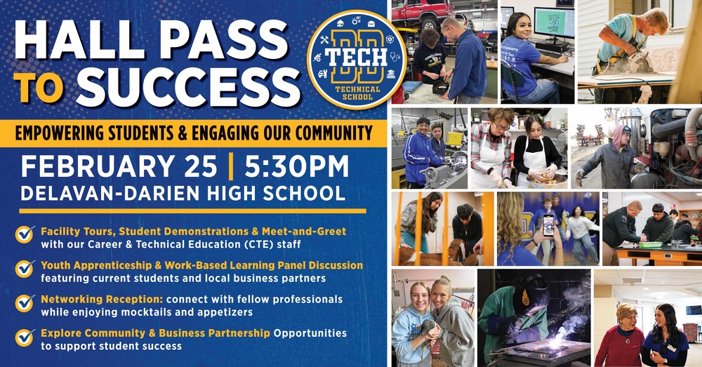 Event Invite for Hall Pass to Success