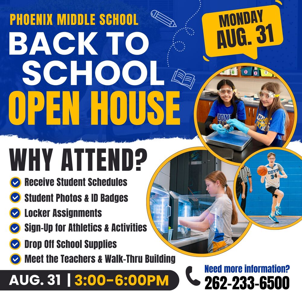 Phoenix students come to open house night