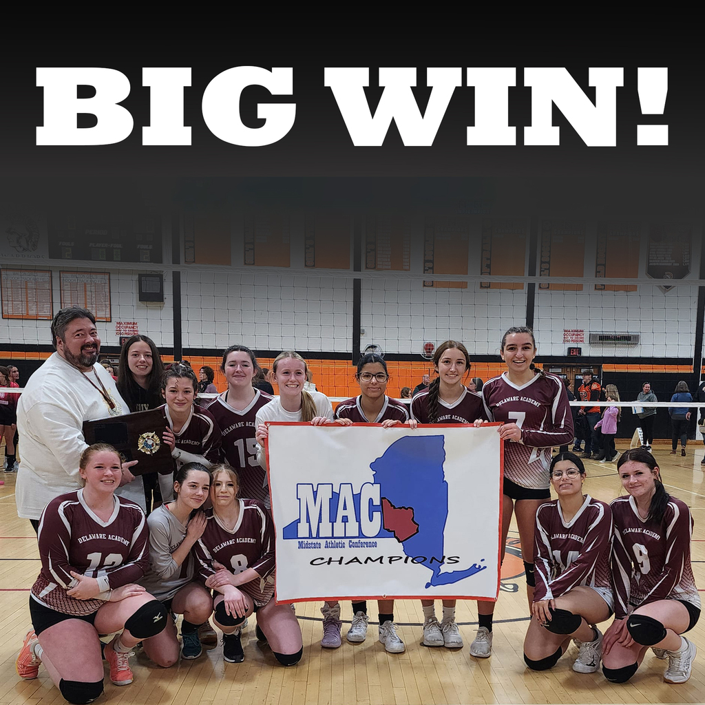 BIG WIN! Group photo of MAC champion girls volleyball team