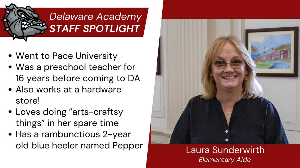   a DA graduate, Molly also attended Paul Smiths College and SUNY Oneonta  taught Family & Consumer Sciences at Hancock CSD last year loves to read, going to the gym,  and spending time with her dogs and family has 5 dogs, 3 horses and a cat enjoys judging at horse shows