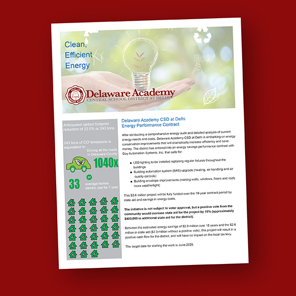 Image of a Clean Efficient Energy newsleter front page (not meant to be read)