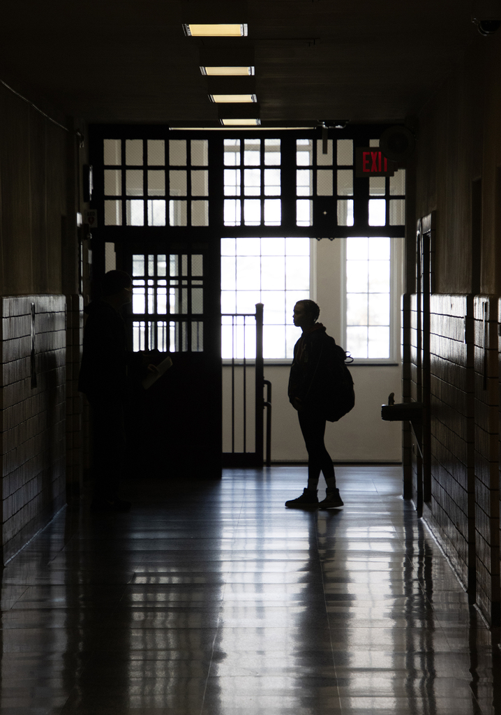 Cadence in silhouetted profile