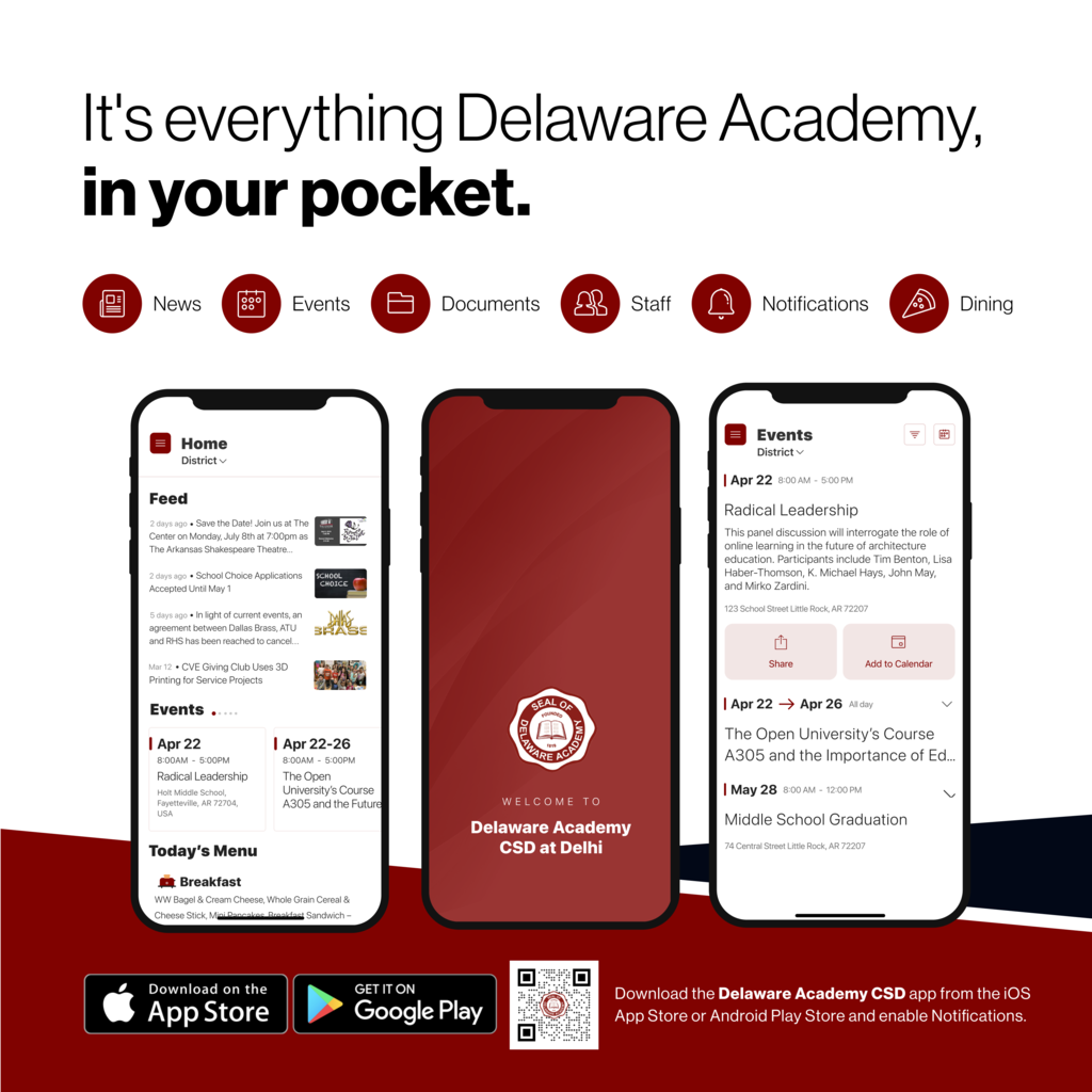 It'a everything Delaware Academy, in your pocket.