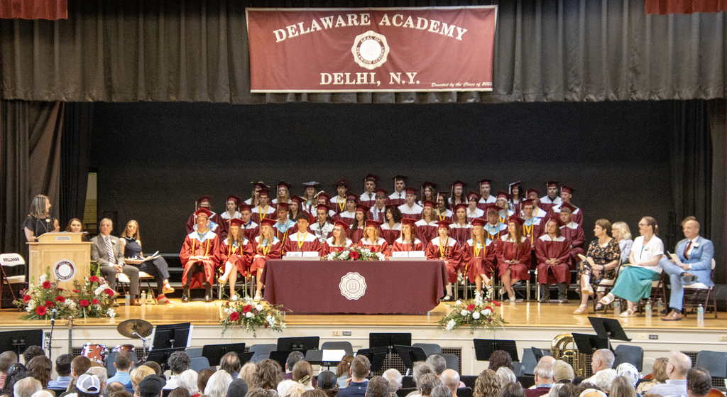 Ms. Trask addresses the graduates
