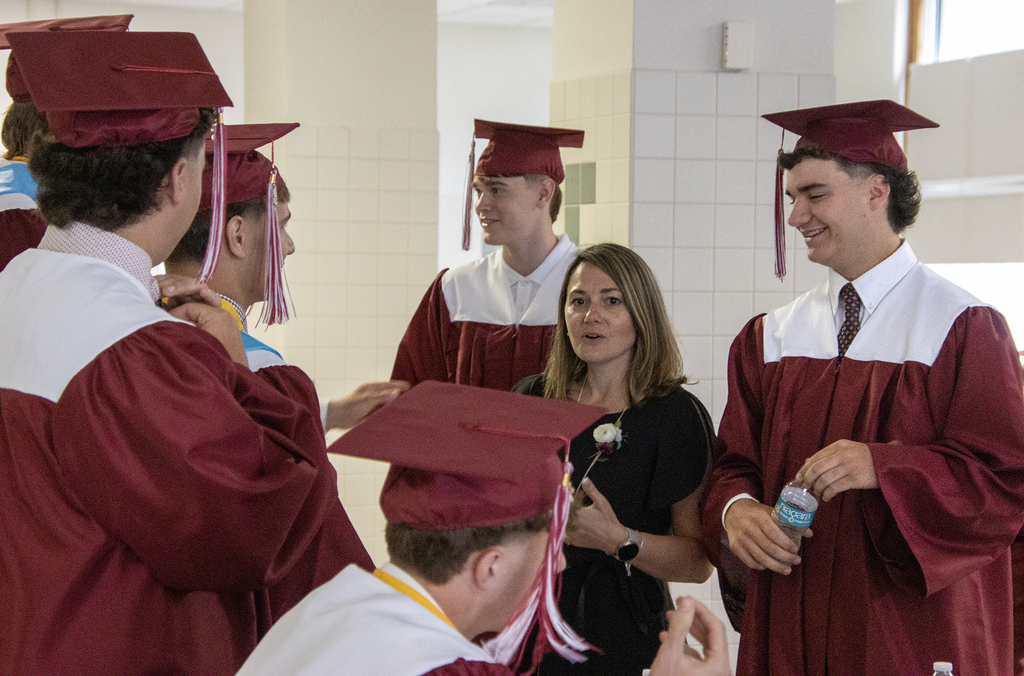 Ms. Trask speaking to seniors