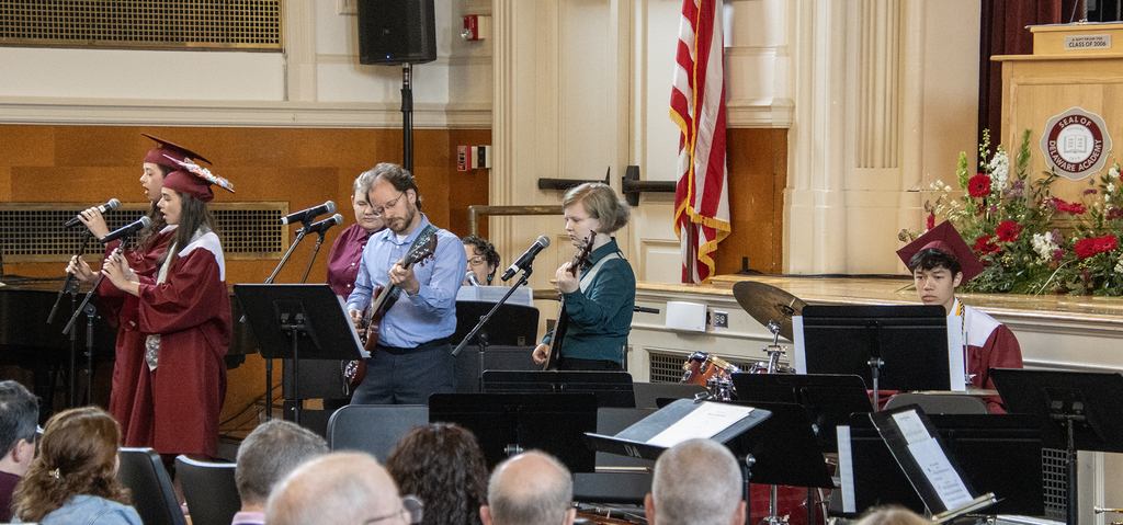 student ensemble featuring 3 seniors