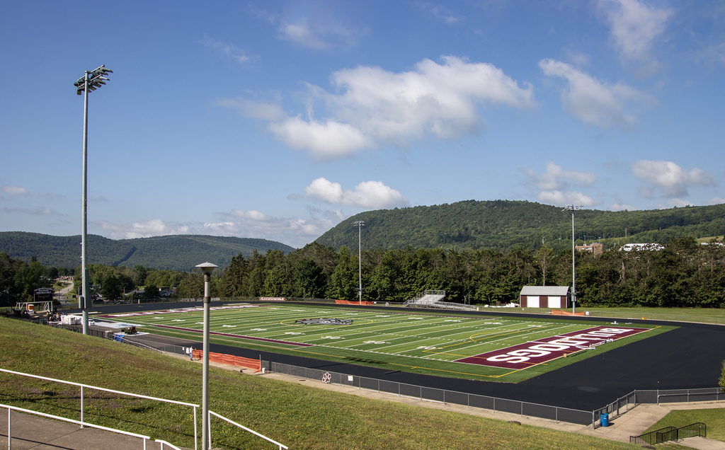 Dave Kelly Field showing new track surface