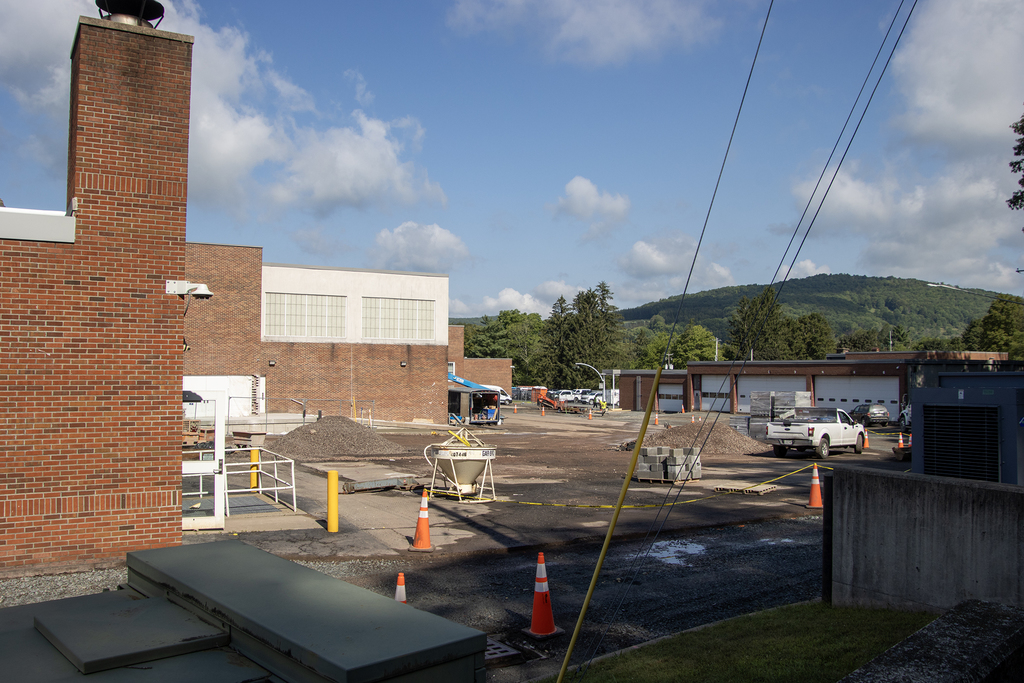 construction in rear