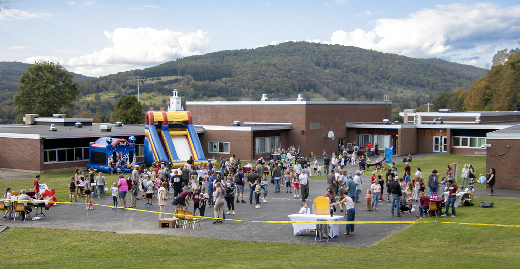 wide view of elementary carnival