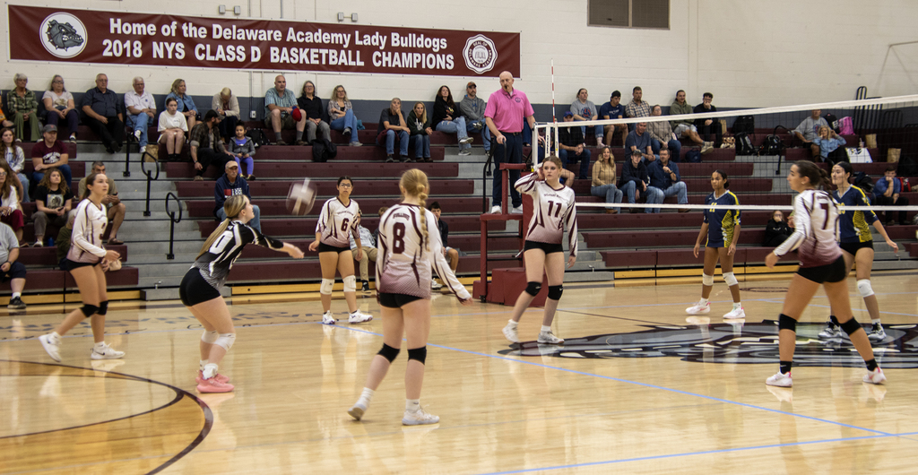 volleyball action on the court