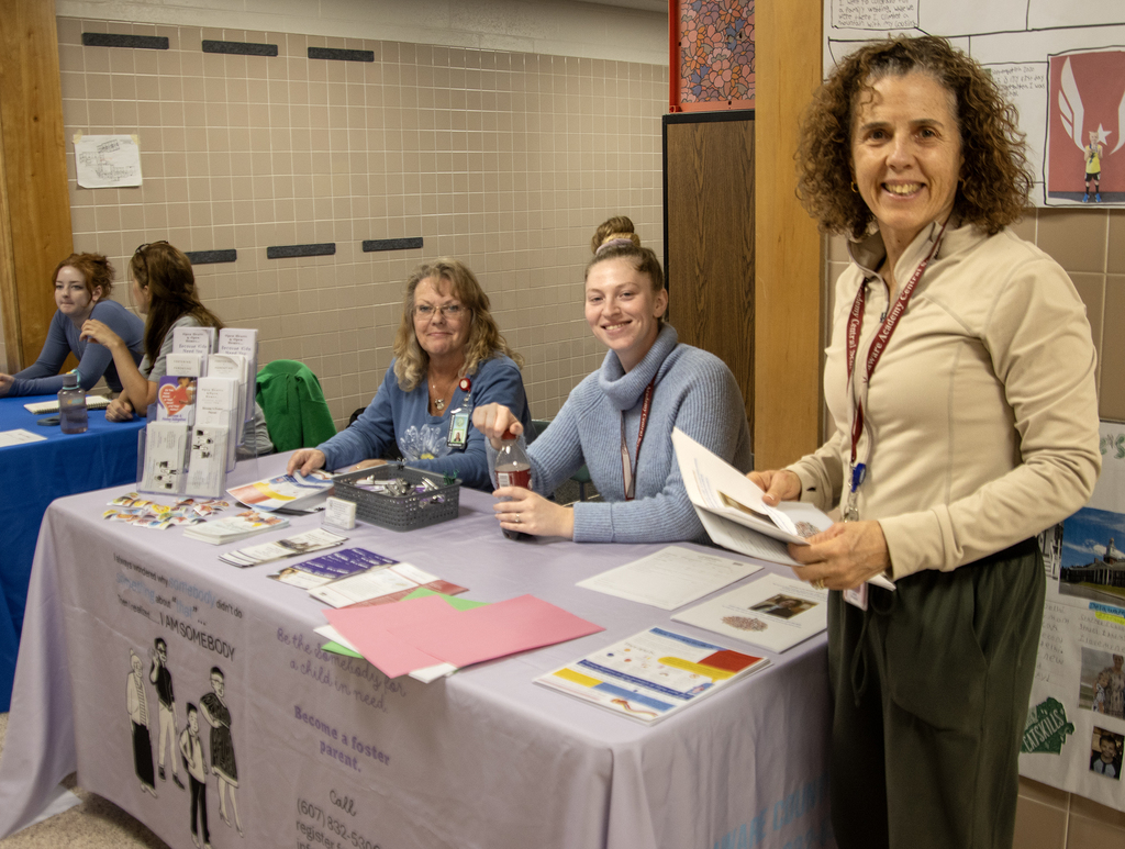 health team at a table