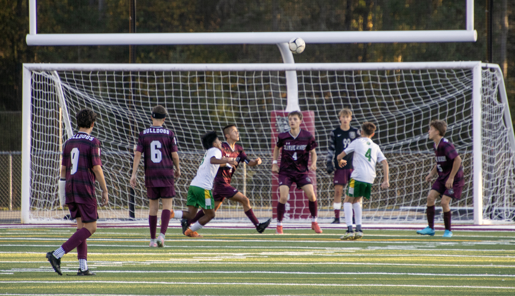 boys soccer action
