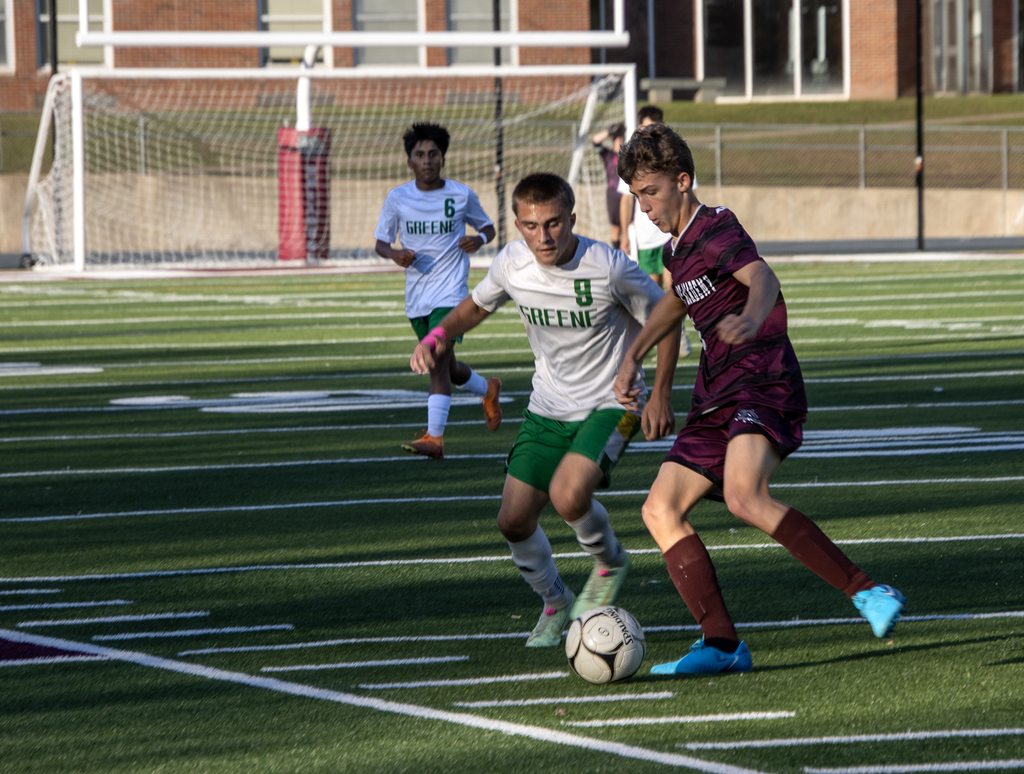 boys soccer action