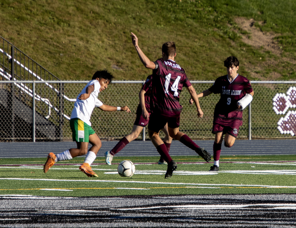 boys soccer action