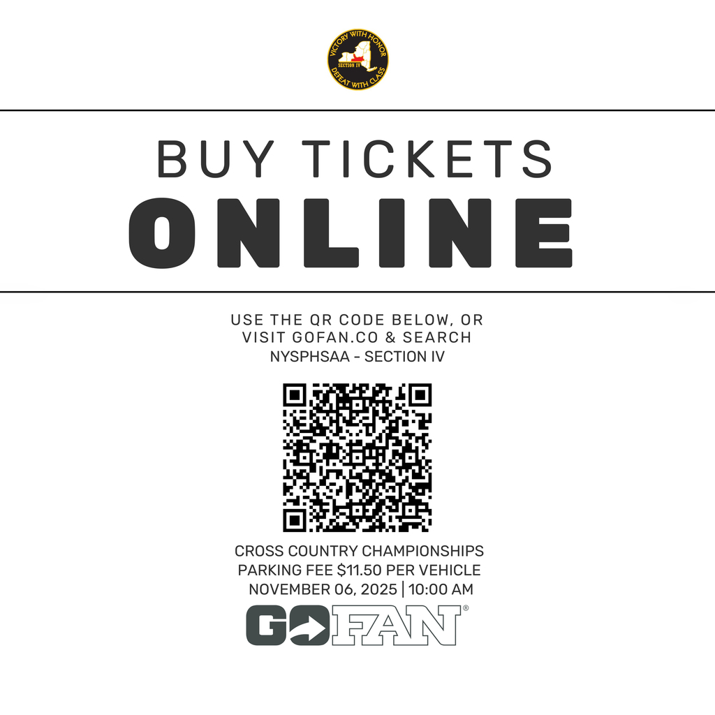 Cross Country Finals - GoFan QR Flyer for parking fee