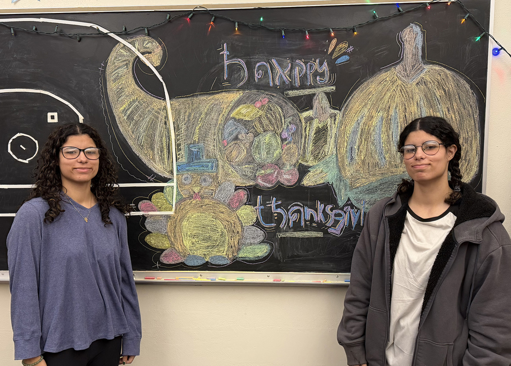 Clapper sisters and chalk art