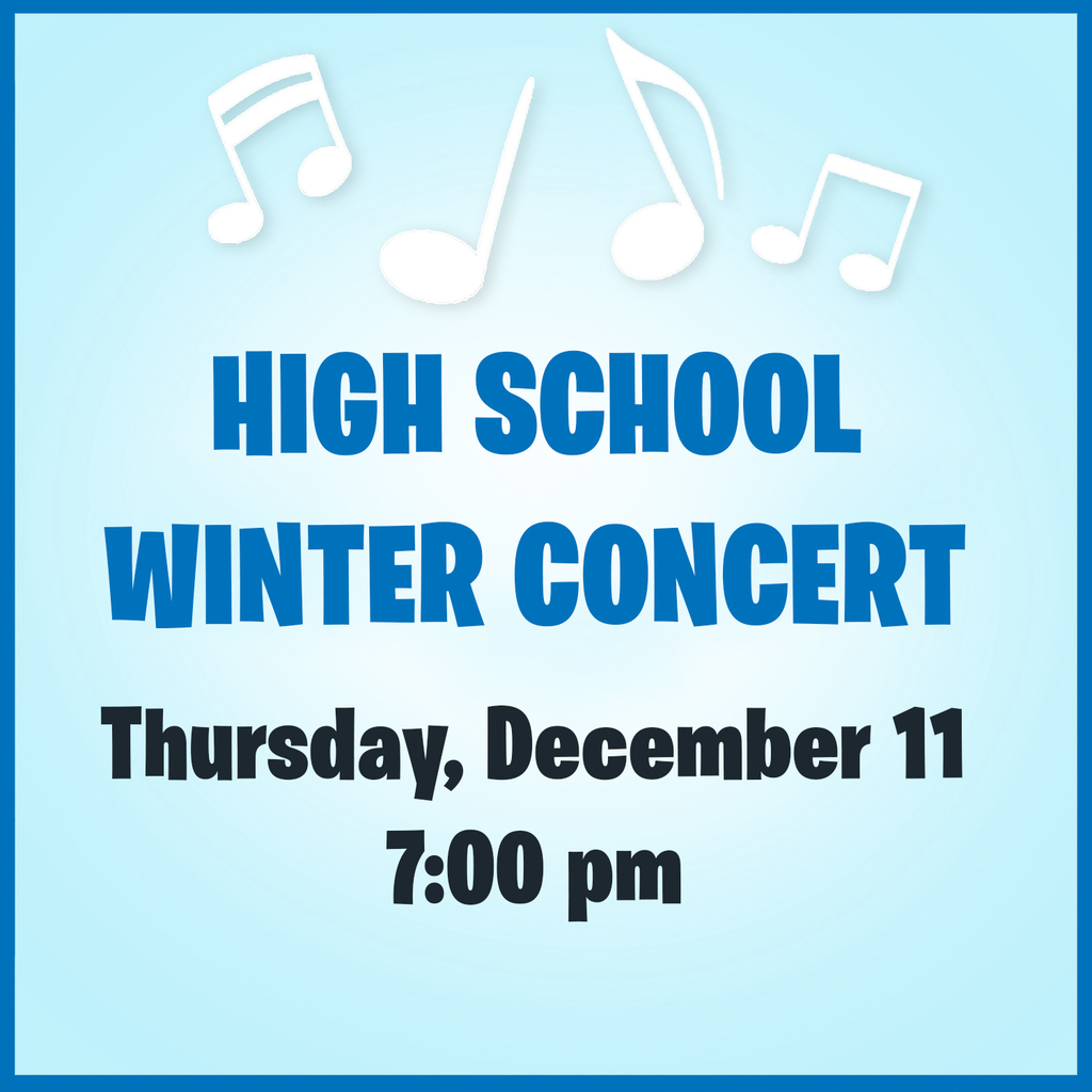 high school winter concert Thursday, December 11 7:00 pm