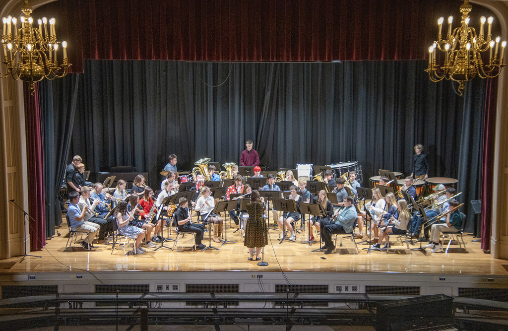 concert band on stage