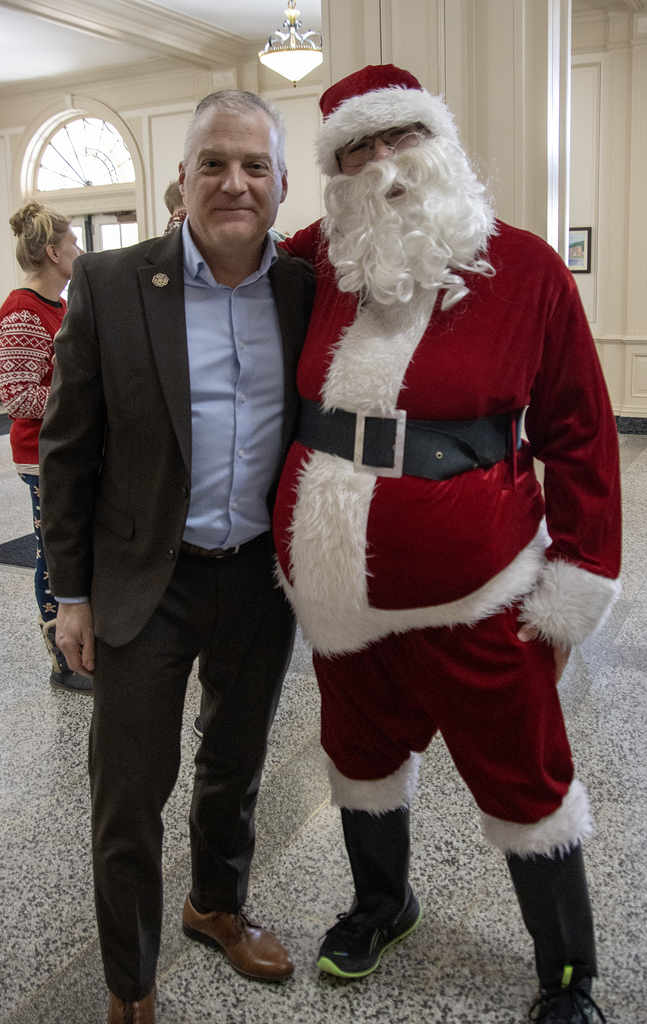 Mr. Shultz and Santa