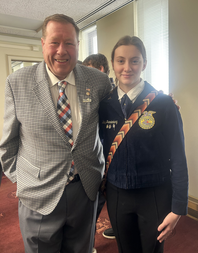Assemblyman Chris Tague with Hailey Brandenburg