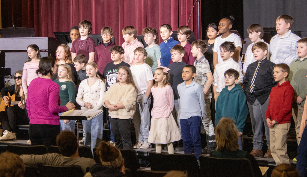 Mrs. Buel with the chorus