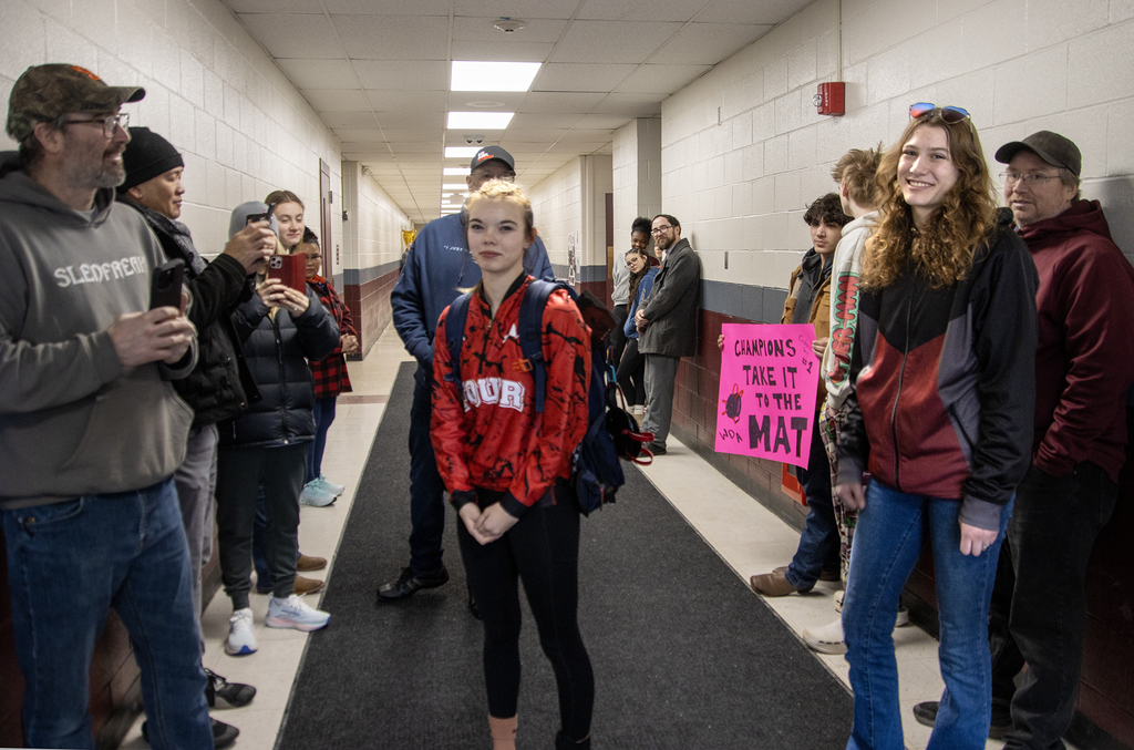 Cadence and coach stop for photos
