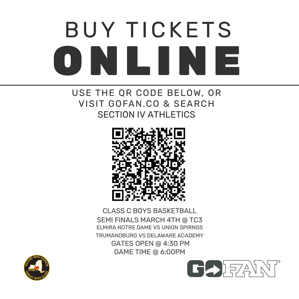 CLASS C SEMI FINALS BOYS @ TC3 with a QR code