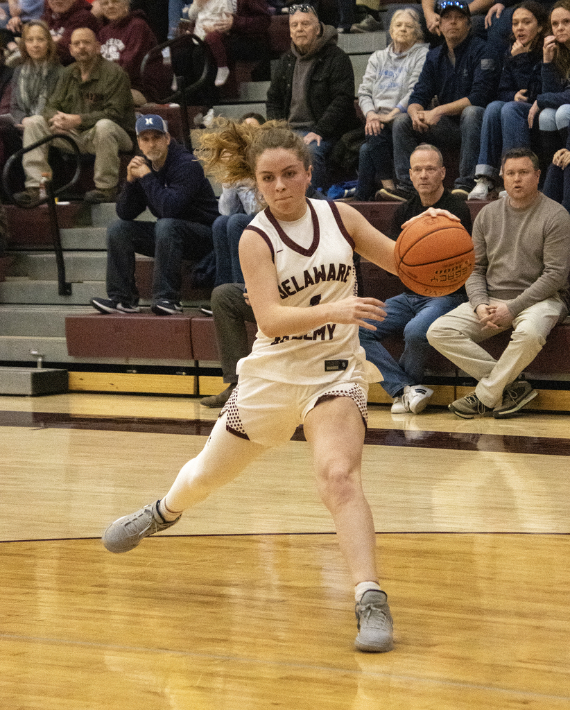 girls basketball action