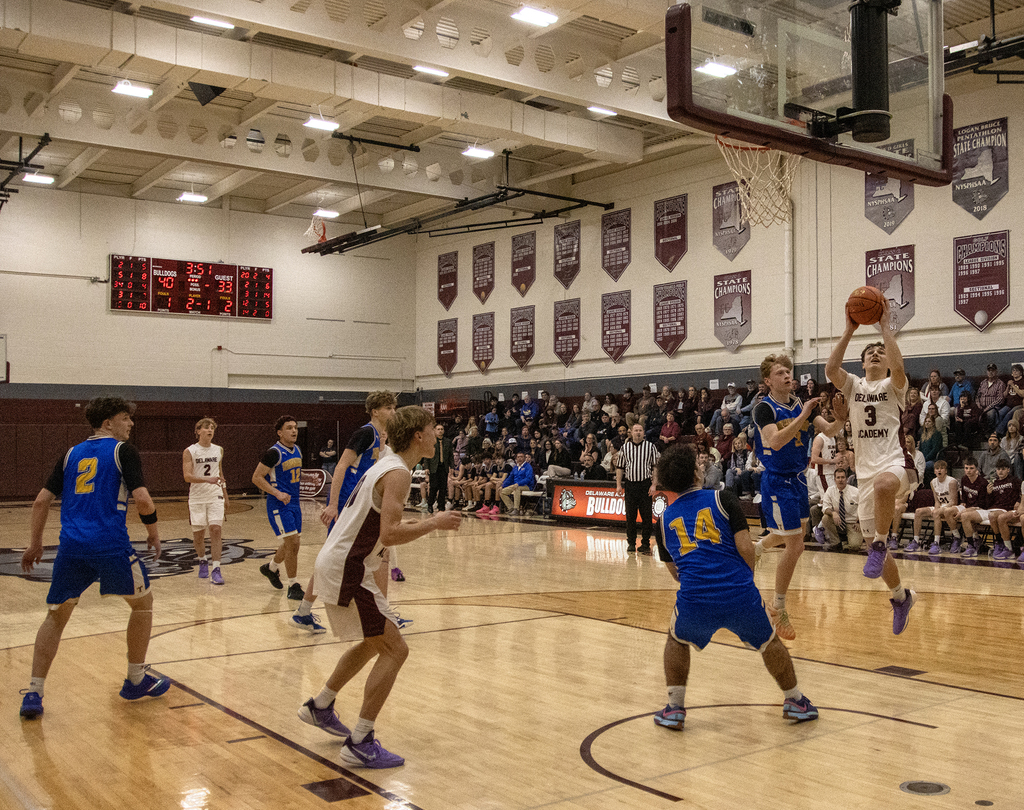 boys basketball action shot