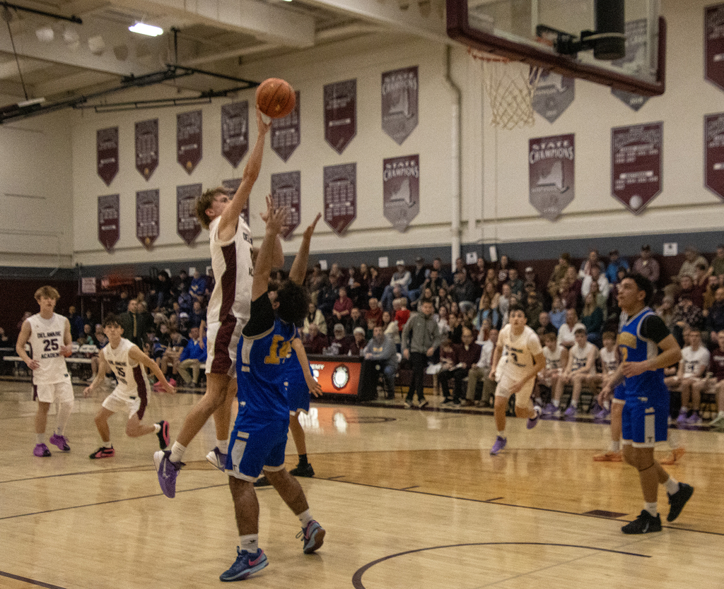 boys basketball action shot