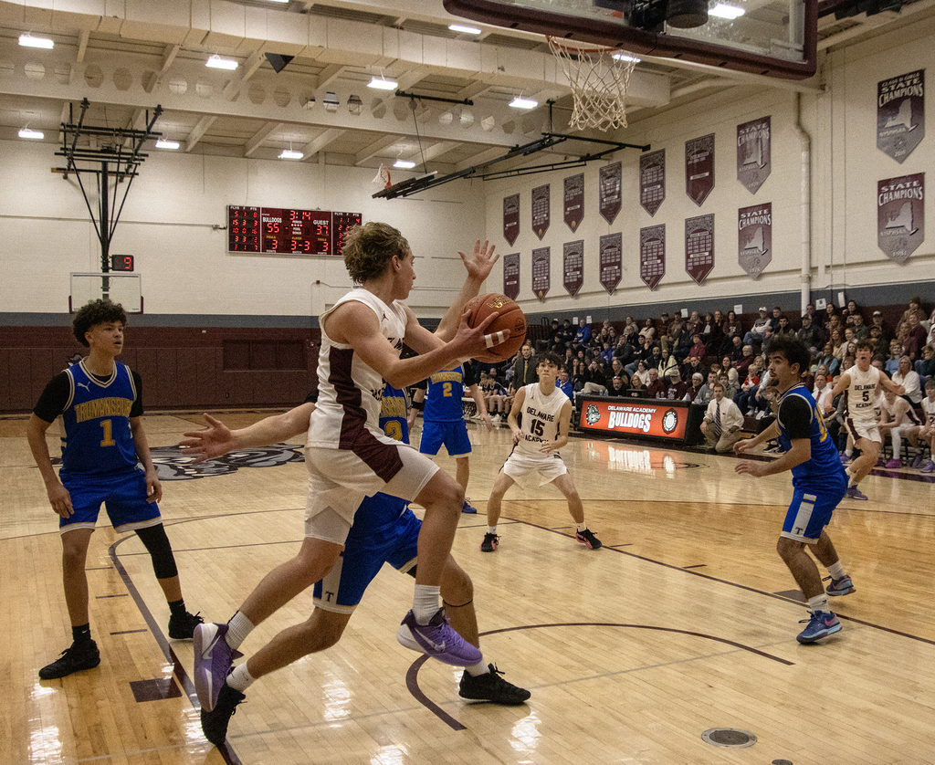 boys basketball action shot