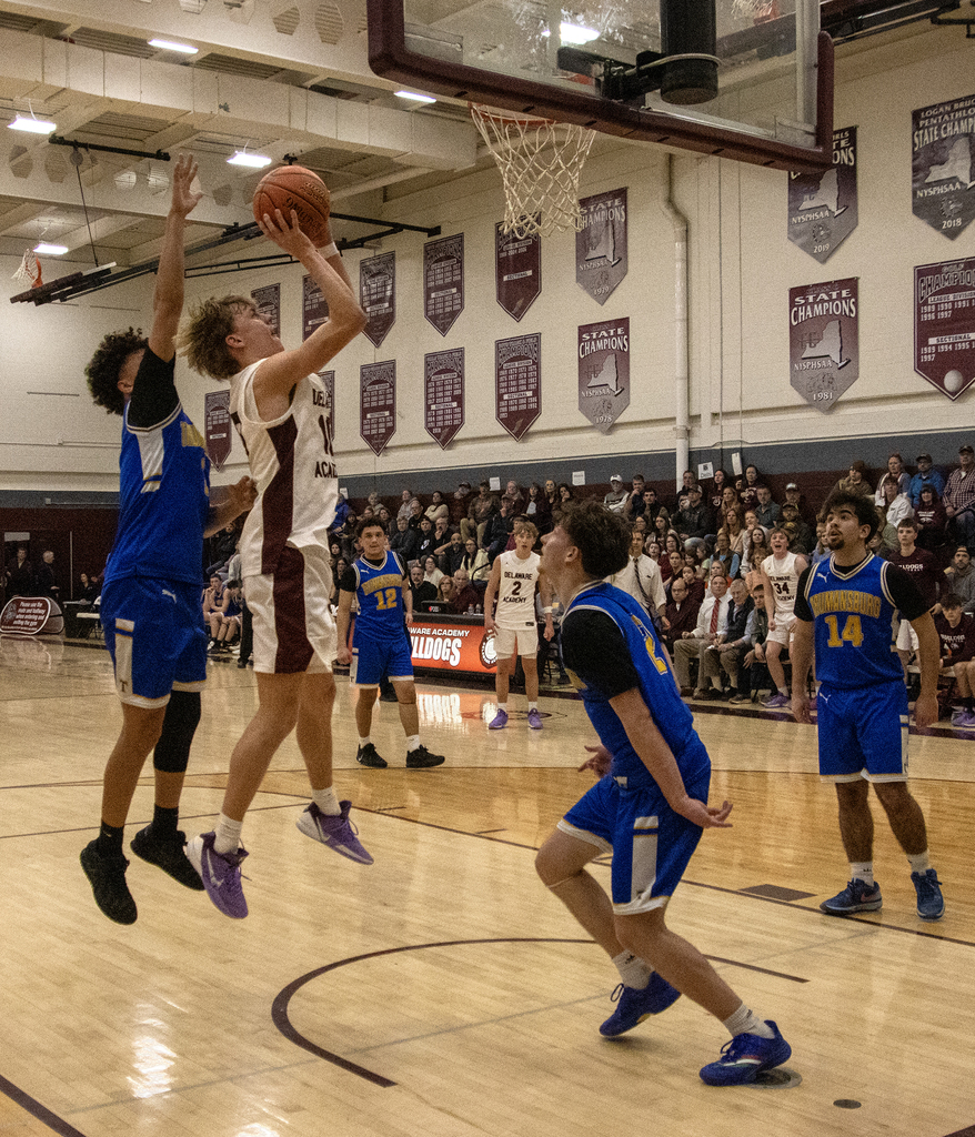 boys basketball action shot