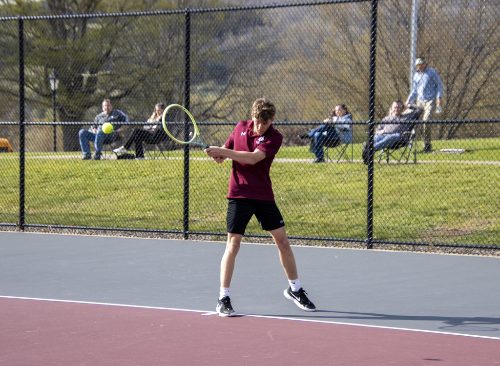 tennis player in action on the court