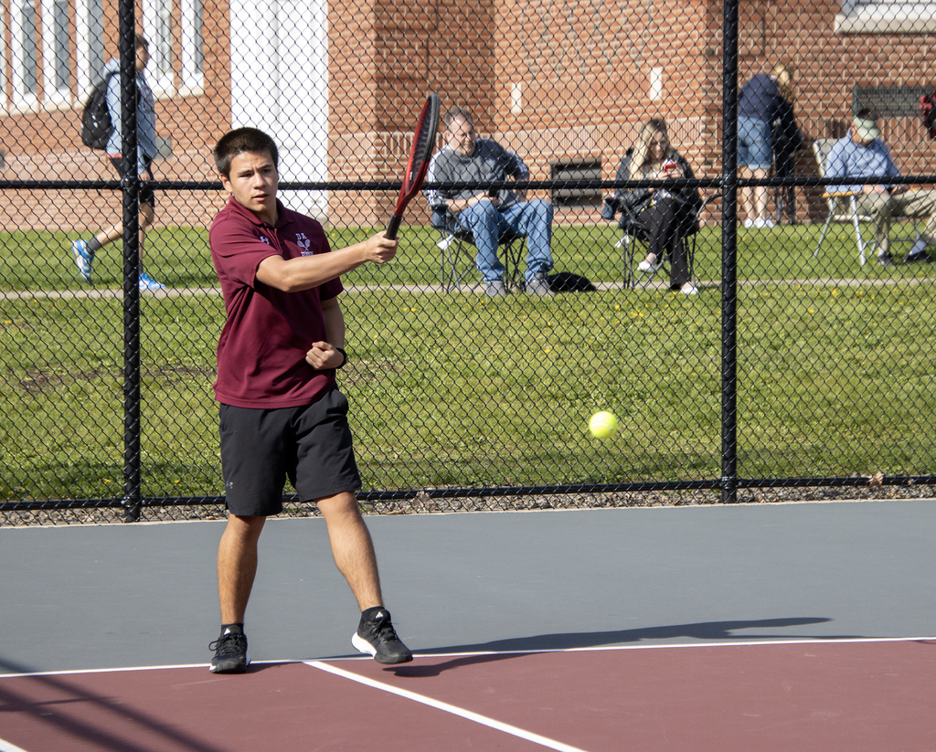 tennis player in action on the court