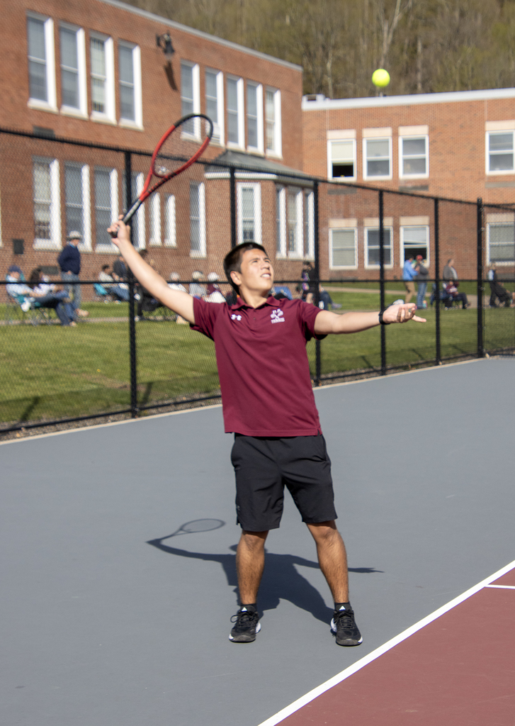 tennis player in action on the court
