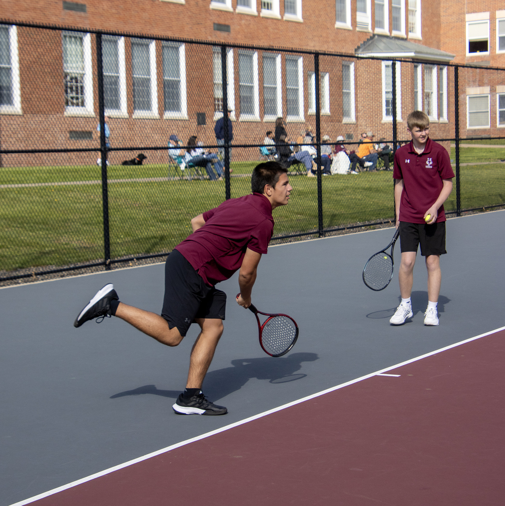 tennis player in action on the court